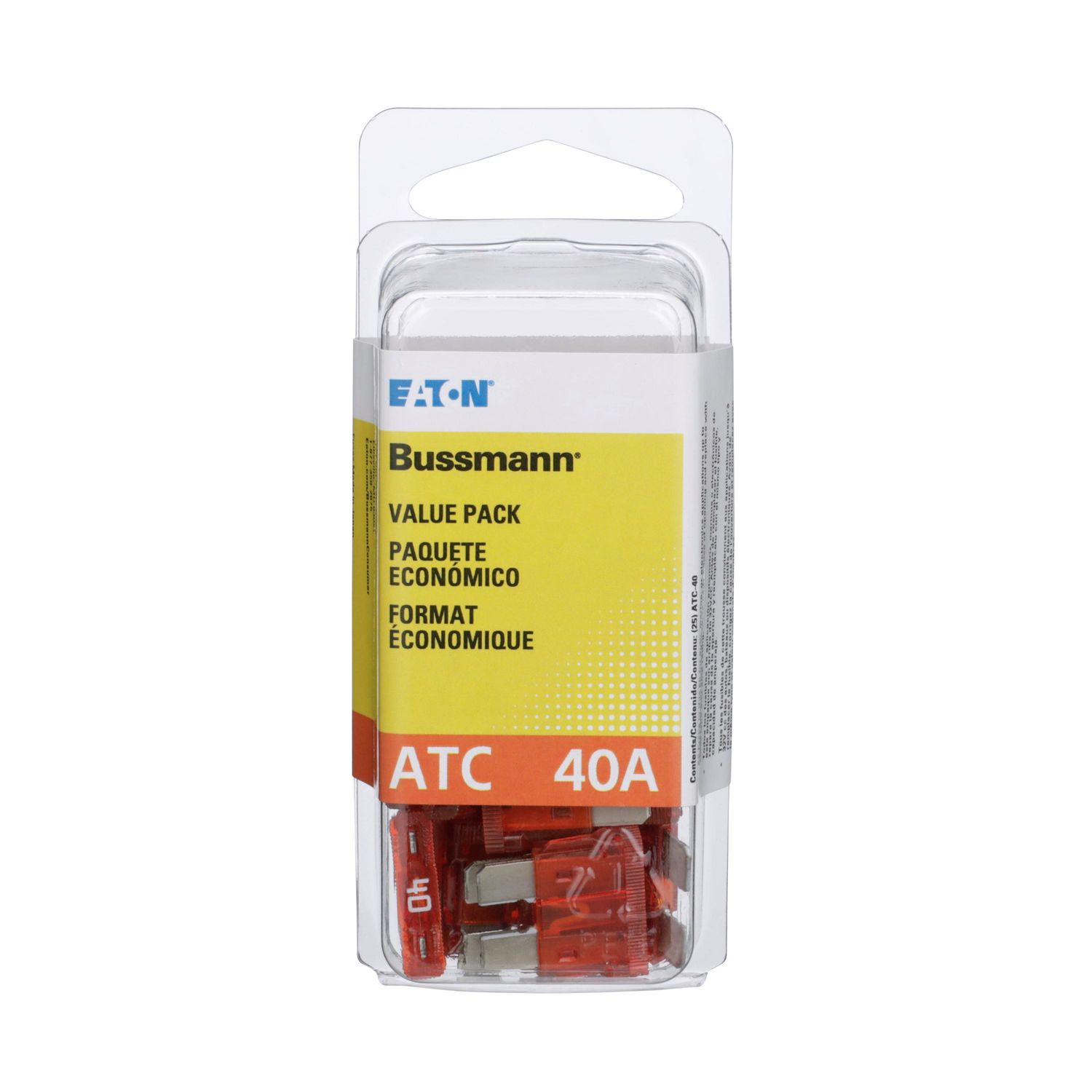Bussmann Orange 40 Amp ATC Value Pack Blade Fuses 25 Count