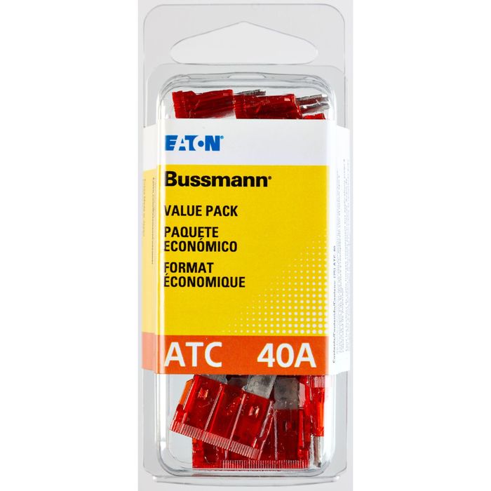 Bussmann Orange 40 Amp ATC Value Pack Blade Fuses 25 Count