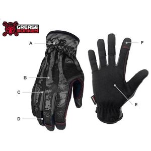 Grease Monkey Bones Utility Work Gloves, Large