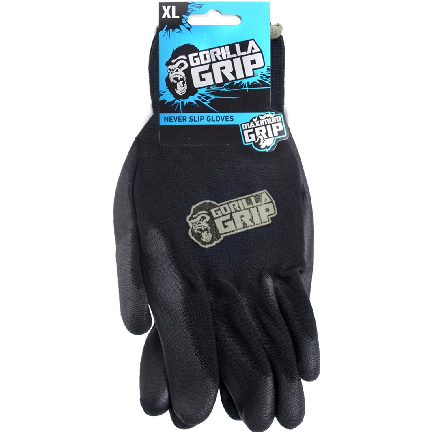 Grease Monkey Gorilla Grip Black Never Slip XLarge Mechanic Gloves