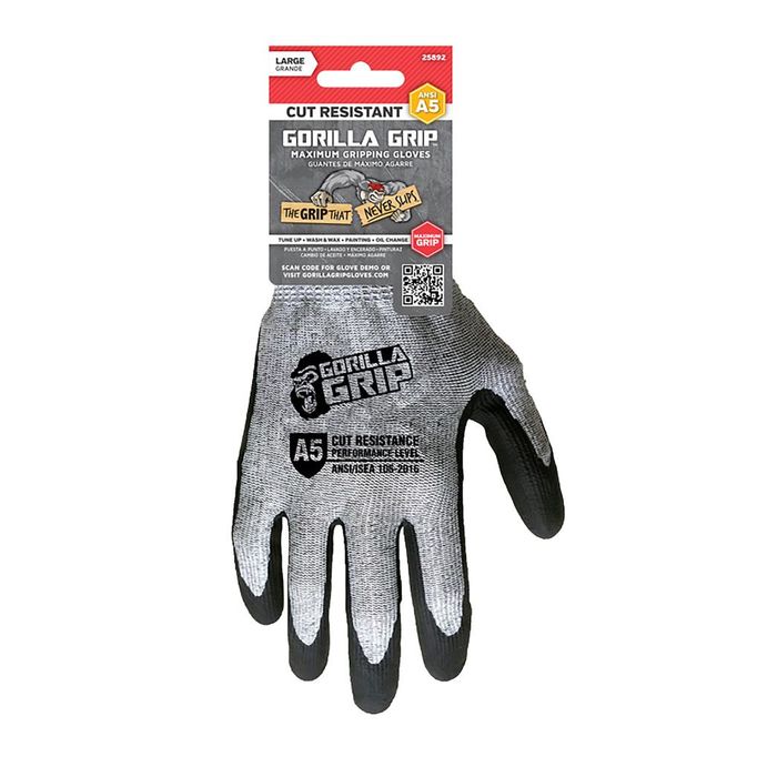 Grease Monkey 25052-26 Gorilla Grip Max Fit Glove, Medium