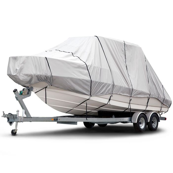 Budge Gray 16ft To 18ft 600 Denier Hard Top Boat Cover