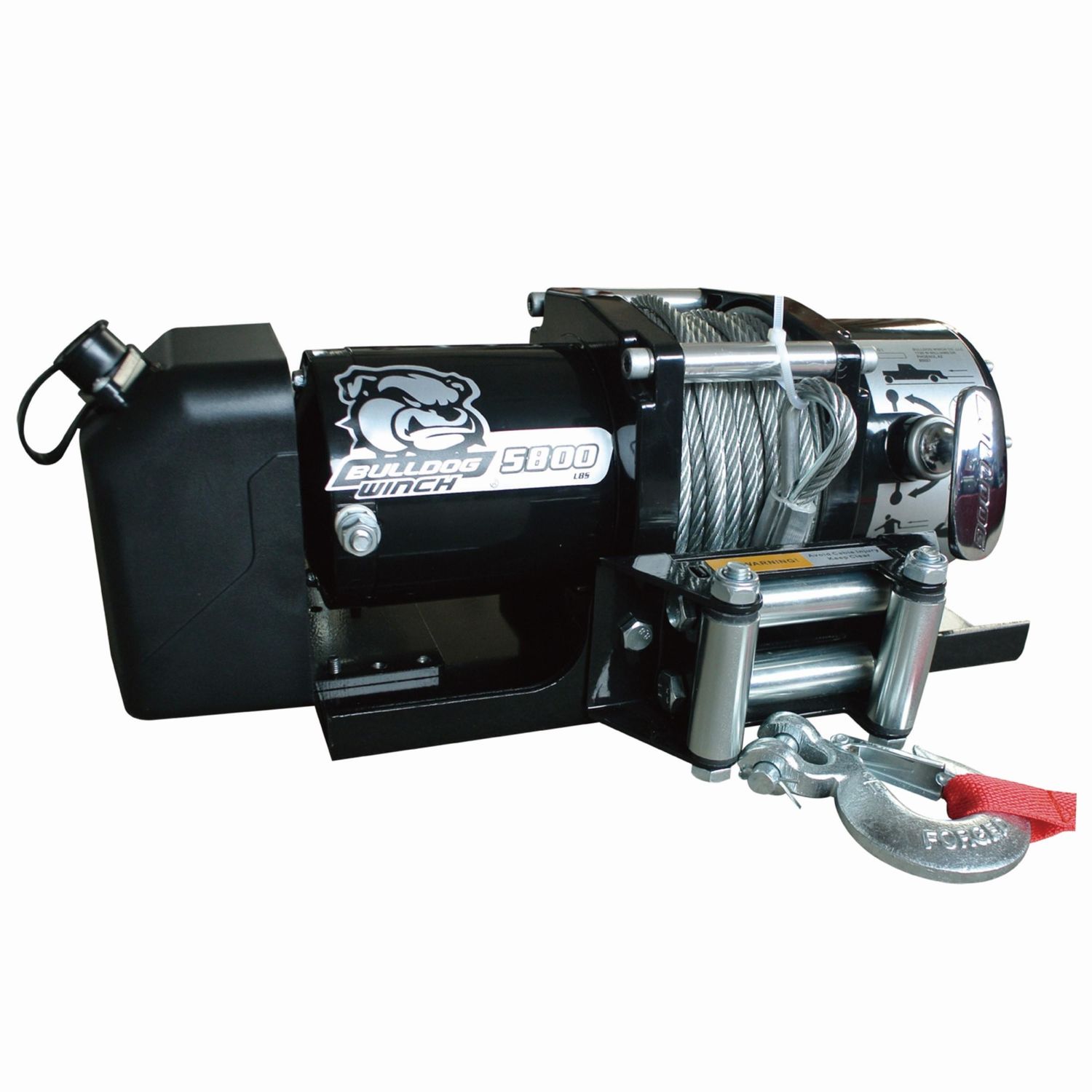Bulldog Winch 4,000lbs UTV Utility Winch Two Switches Mounting Channel