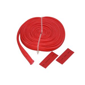 Bulldog Winch Bulldog Winch 10MM X 25Ft 3/8 in. Red Wire Sheathing High Heat Fiberglass
