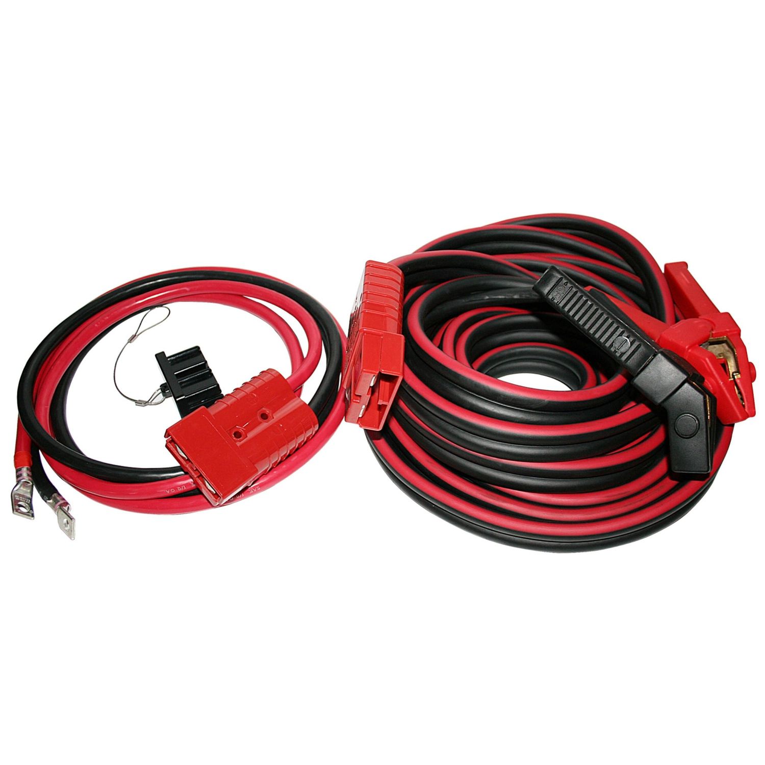 Bulldog Winch 5 Ft X 1 0 Gauge With Quick Connect And 7 5 Ft Truck Wire Booster Cable Set