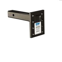 B&W Trailer Hitches 11in Solid Shank 16,000lbs Gross Trailer and 1600lbs Tongue 8 Hole Pintle Hook Mounting Plate for 2in Receiver