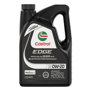 Castrol EDGE Standard Full Synthetic Engine Oil 0W-20 5 Quart Reviews