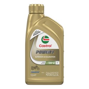 Castrol Actevo 4T 10W-40 Part Synthetic Motorcycle Oil, 1 Gallon