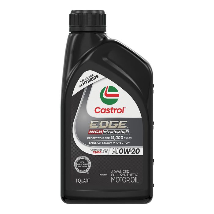 Castrol EDGE High Mileage Full Synthetic Engine Oil 0W-20 1 Quart