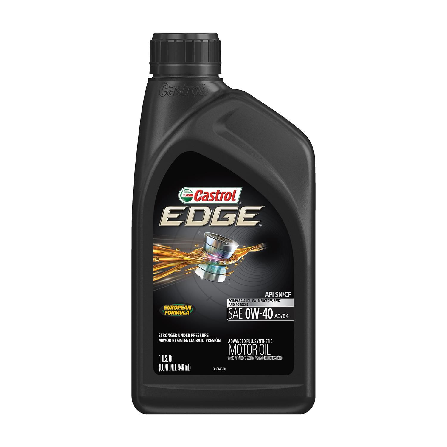 Castrol EDGE 0W-40 Full Synthetic Engine Oil 1 Quart