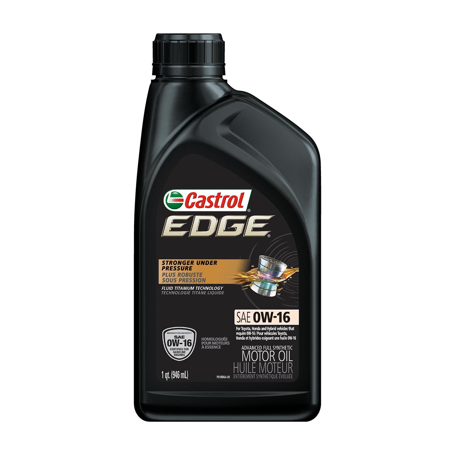 Castrol Edge Titanium Formula Engine Oil Full Synthetic 0w 16 1 Quart