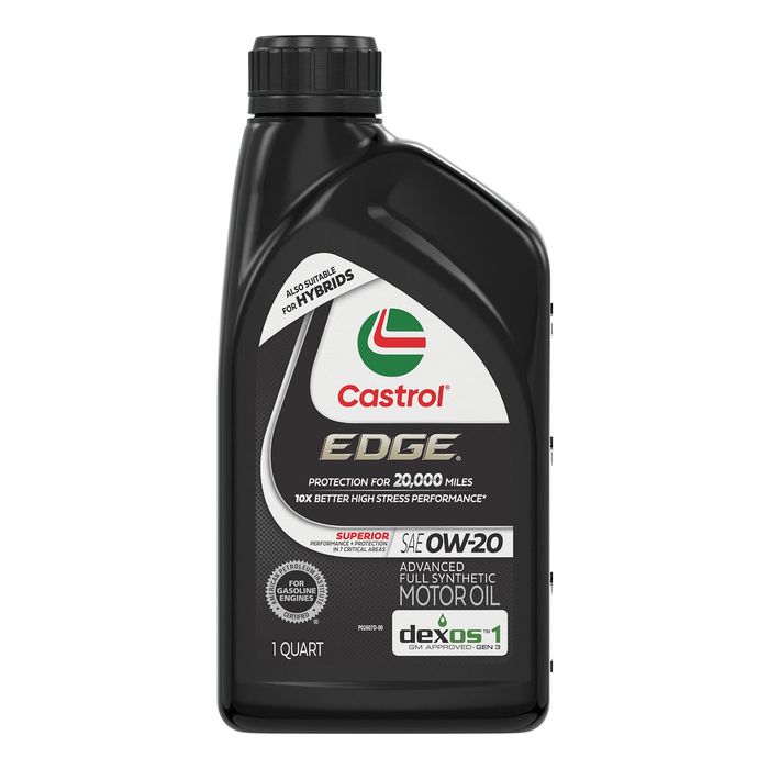 Castrol EDGE Standard Full Synthetic Engine Oil 0W-20 1 Quart