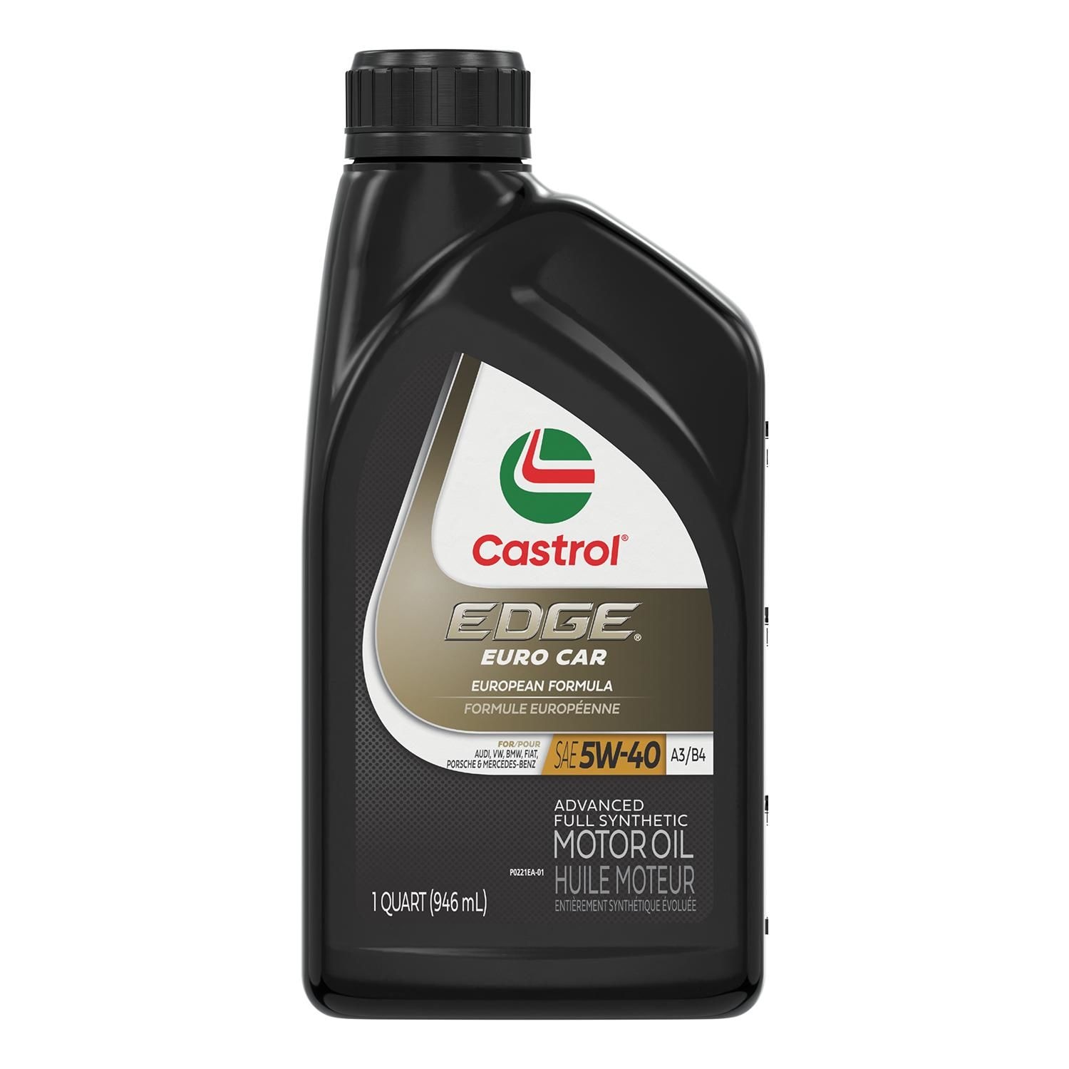 Castrol EDGE 5W40 Full Synthetic Engine Oil 1 Quart