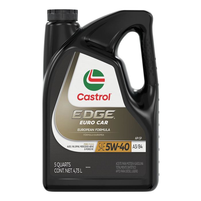 Aceite de motor Castrol EDGE Turbo Diesel 5W-40 en garrafa de 5 litros de  lubricante para RECAMBIOS PARA COCHES a precio bajo (RVj3038100000000) -  Recambios y repuestos automóvil DEMARKARECAMBIOS