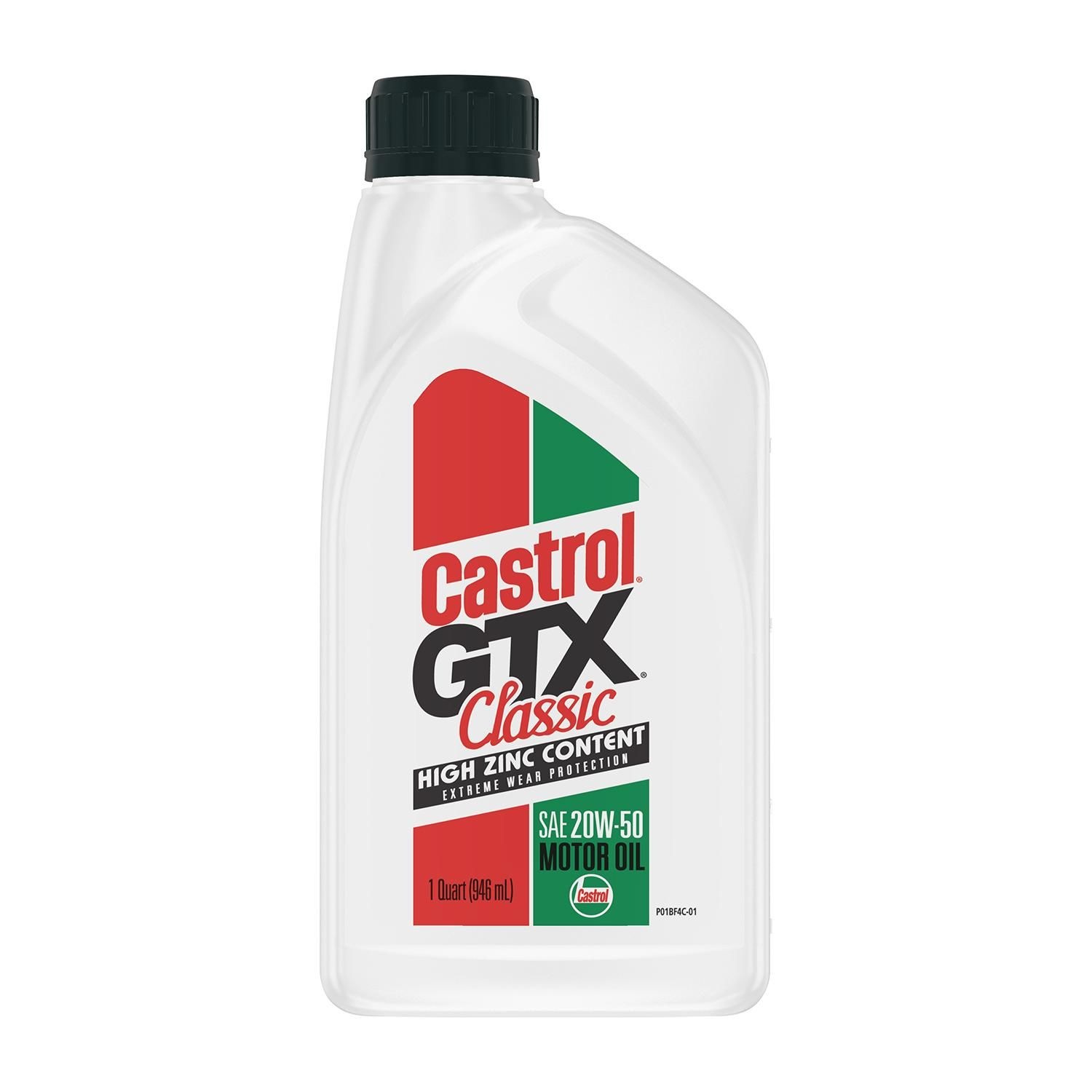 Castrol GTX Classic Engine Oil Conventional 20W-50 1 Quart