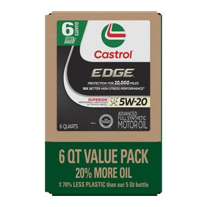 Castrol EDGE Full Synthetic Engine Oil 5W-20 6 Quart for Mercedes Benz C300