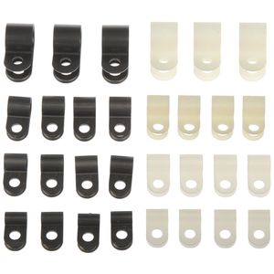 Cambridge Assorted Nylon Clamps Black and White 30 Piece