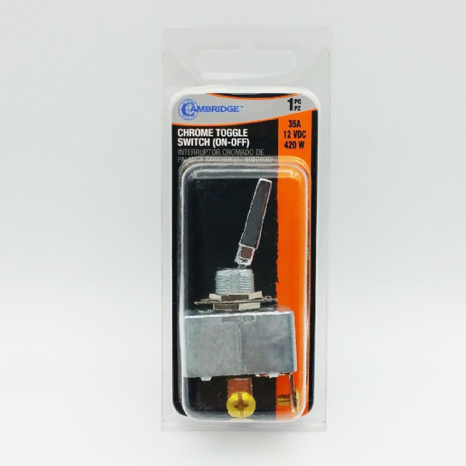 Cambridge 35 Amps Chrome Toggle Switch