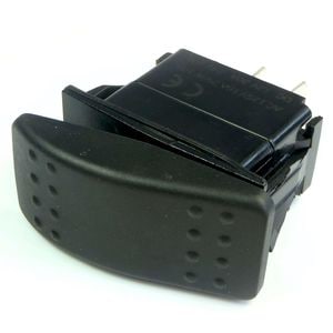 Cambridge 20 Amps Black SPST Rocker Switch
