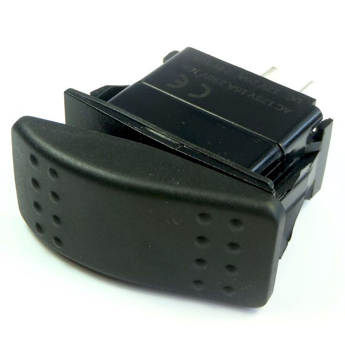 Cambridge 20 Amps Black SPST Momentary Rocker Switch
