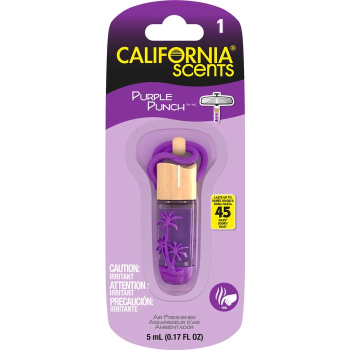 California Scents Purple Punch Scent Air Freshener Hanging