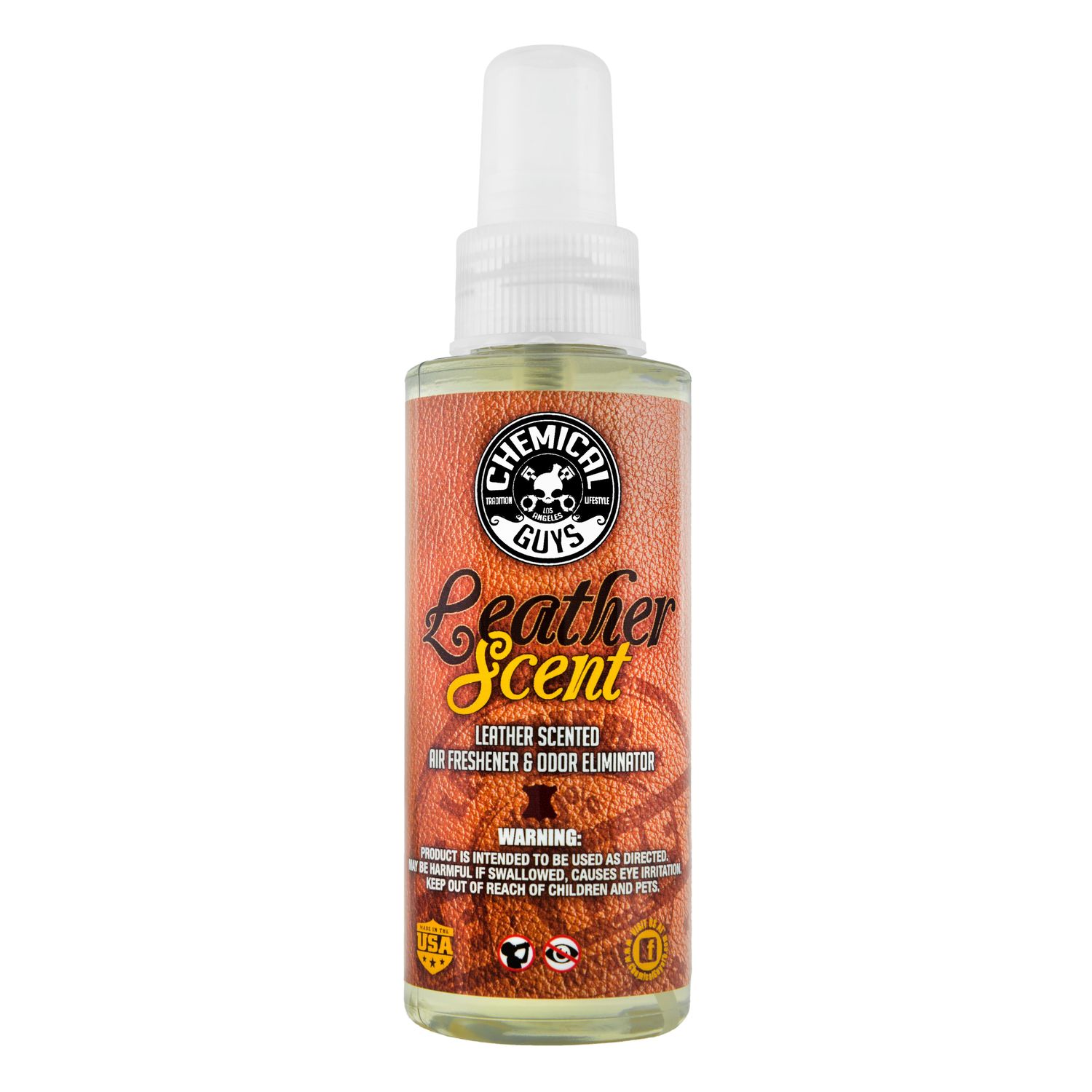 Chemical Guys Leather Scented Air Freshener and Odor Eliminator Spray 4oz