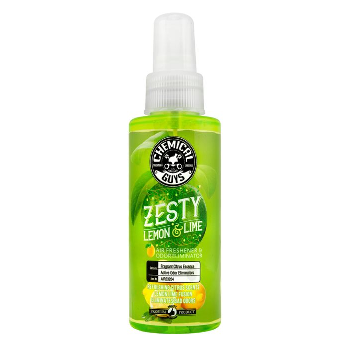 Chemical Guys Zesty Lemon Lime Scent Air Freshener Spray and Odor  Eliminator 4oz