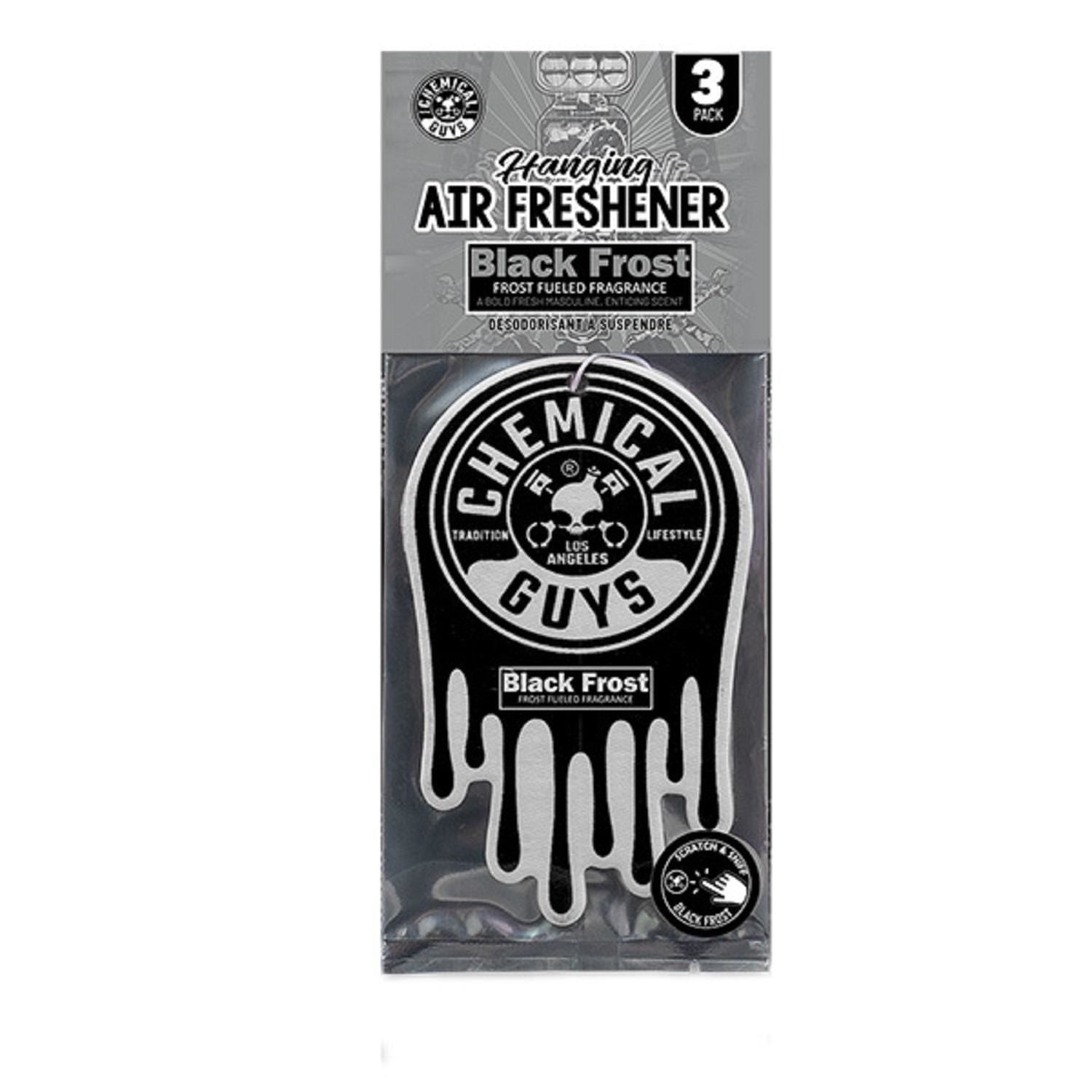Chemical Guys Black Frost Hanging Air Freshener Pack 3 Piece