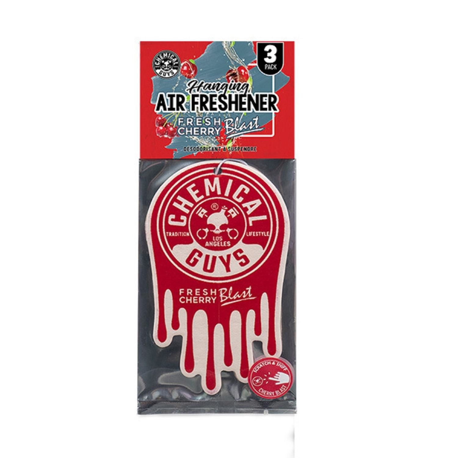 Chemical Guys Cherry Blast Hanging Air Freshener Pack 3 Piece