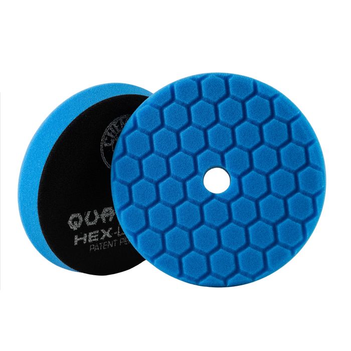 Chemical Guys 6 1/2in Blue HexLogic Quantum Polishing and Finishing Pad