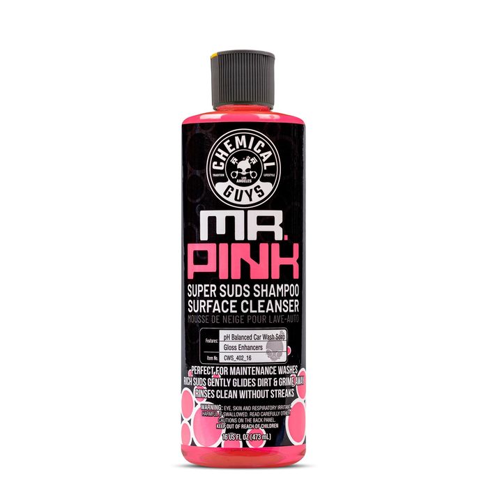 Chemical Guys Car Wash Soap Shampoo CWS_402 Mr. Pink Super Suds Surface 1 Gal