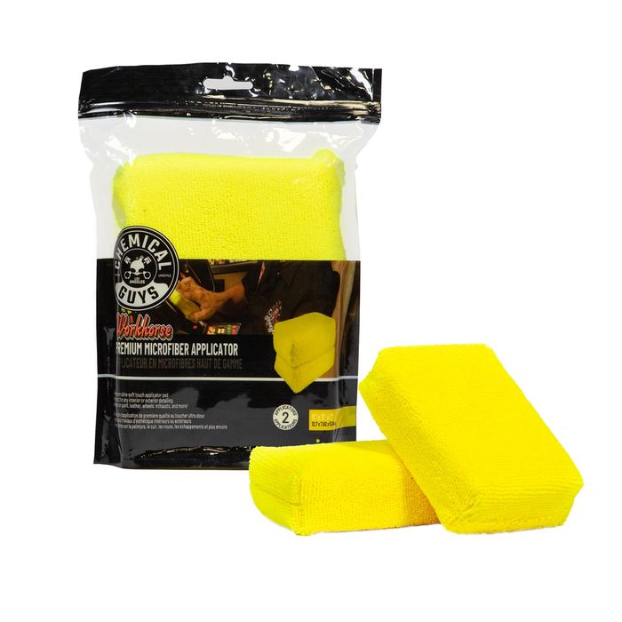 Workhorse Premium Microfiber Applicator, Yellow