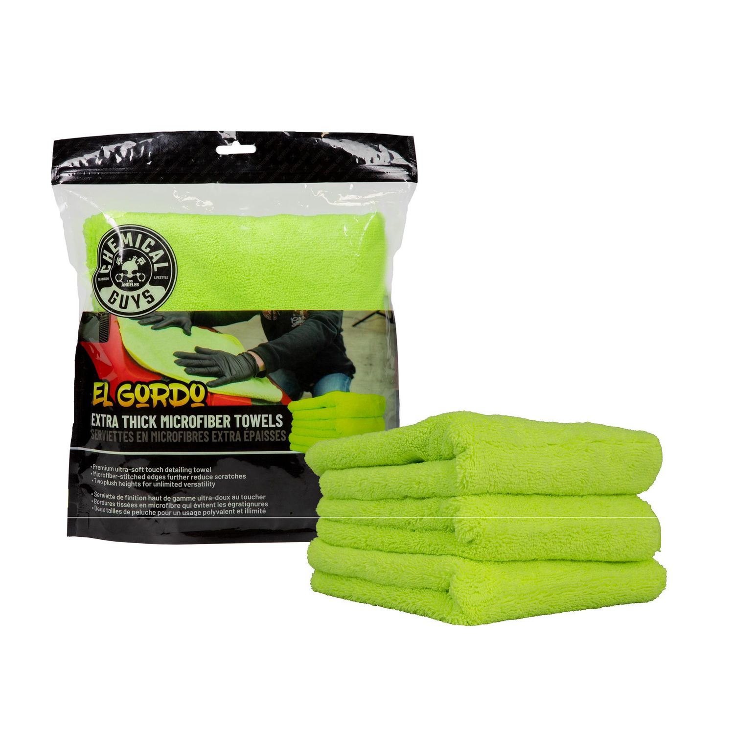 Chemical Guys El Gordo Extra Thick Microfiber Towels 3 Pack