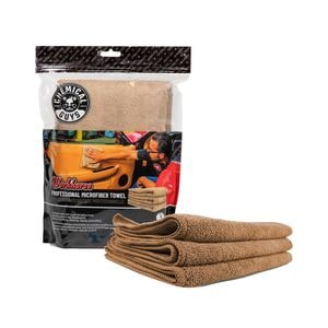 Chemical Guys Premium Microfiber Detailing Towels - Olive Green - 3 Pack