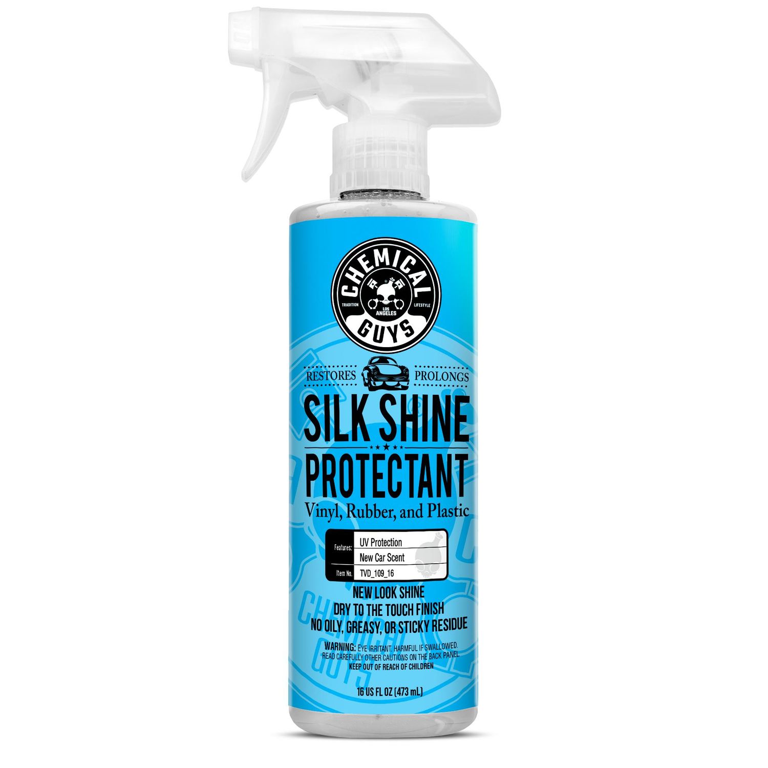 Chemical Guys Silk Shine Vinyl, Rubber, Plastic Satin Protectant