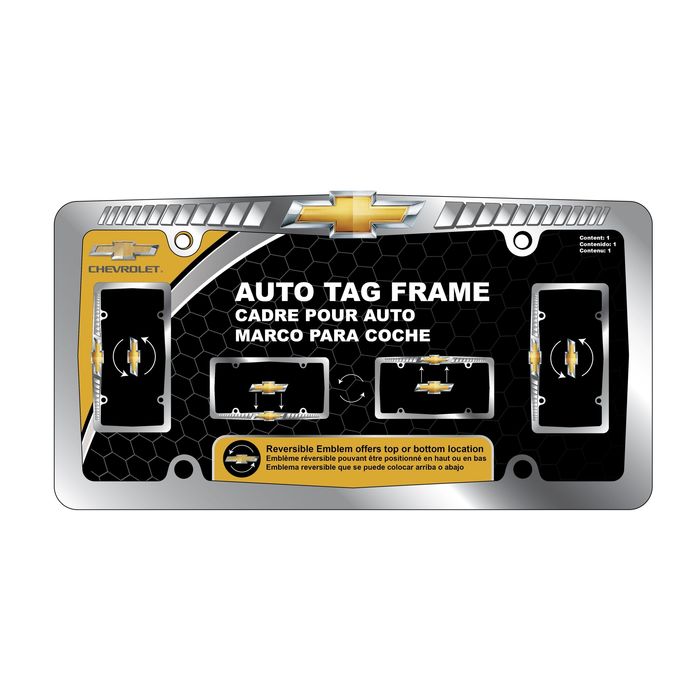 Pilot Bully Chrome Chevy License Plate Frame