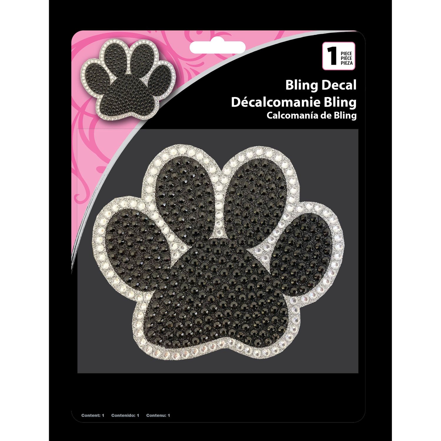 Chroma Graphics Silver Paw Bling Decal