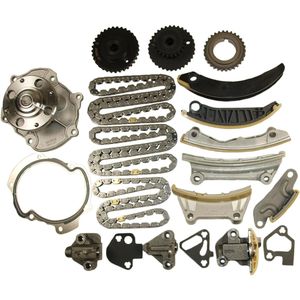 Cloyes Engine Timing Chain and Accessory Drive Belt Kit with Water Pump 9-0753SWP