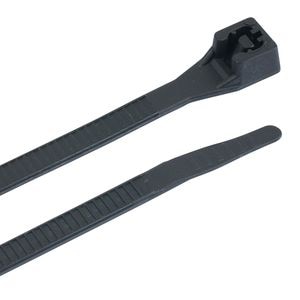 Calterm 4in 18lbs Black Cable Tie 100 Piece