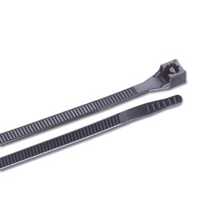 Calterm 8in 75lbs Black Cable Ties 100 Piece