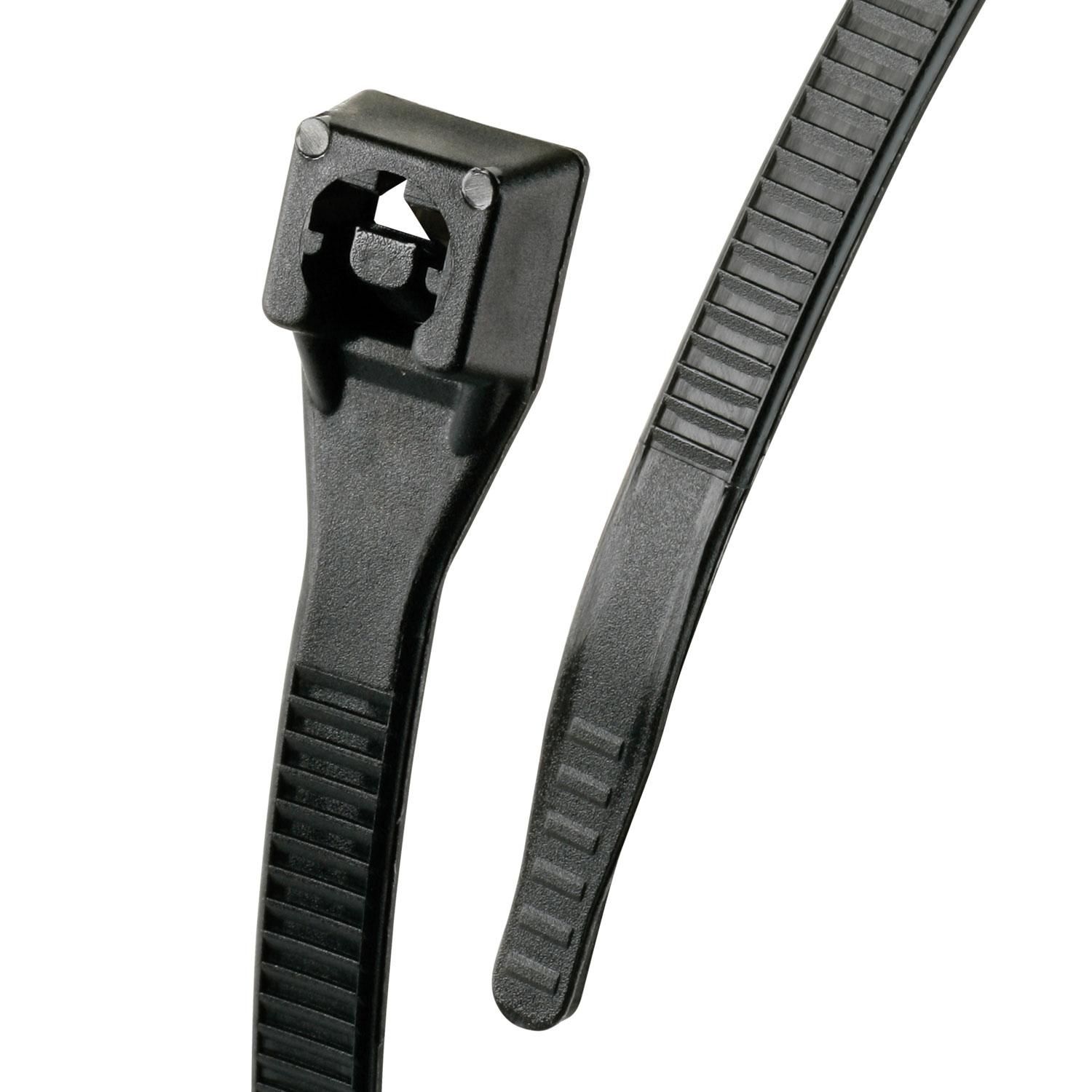 Calterm 11in 50lb Xtreme Black Cable Ties 100 Piece