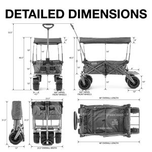 Creative Outdoor Distributor Blue XXL Hauler Deluxe All Terrain Wagon