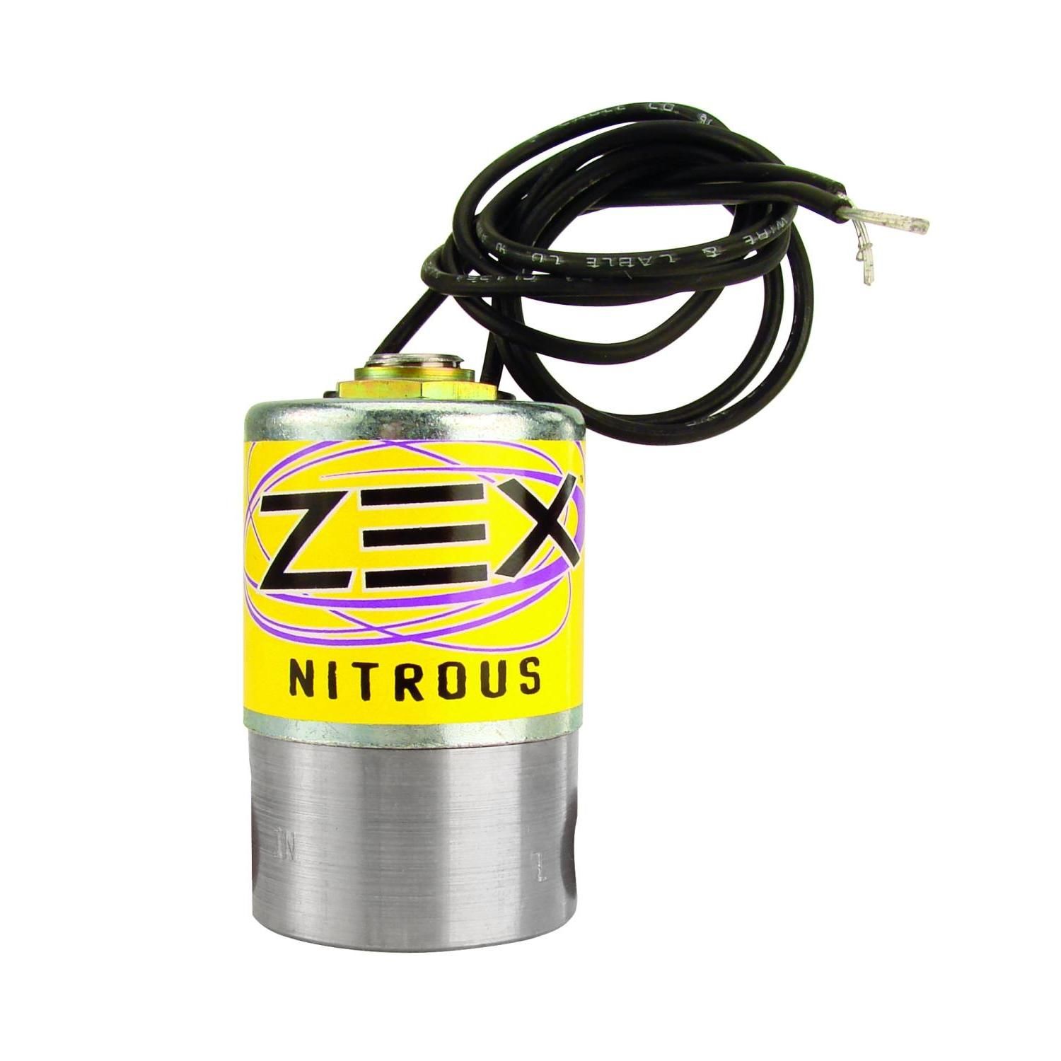 Zex 1/8in NPT Inlet and Outlet 1.8 Ampa Draw High Flow Purge Solenoid  Includes Internal Filter
