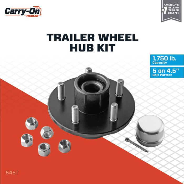 Trailer Spindle Kit 1,750 lb. 2 Round Kit