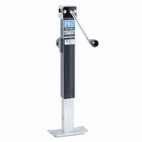 Pro Series 8,000lbs 10in Travel Side Wind Weld-On Tubular Swivel Mount Square Tube Jack