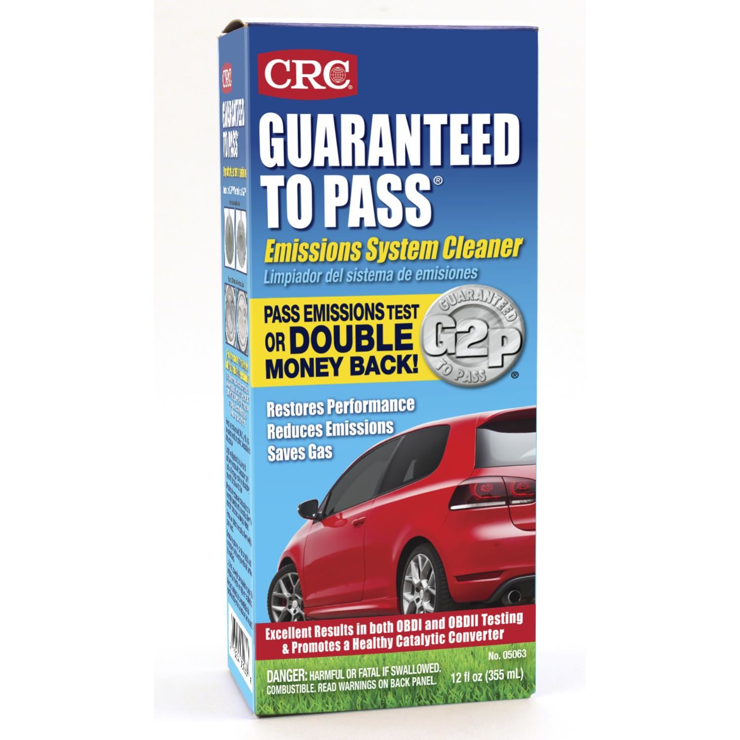 CRC Guaranteed To Pass Fuel System Cleaner 12oz