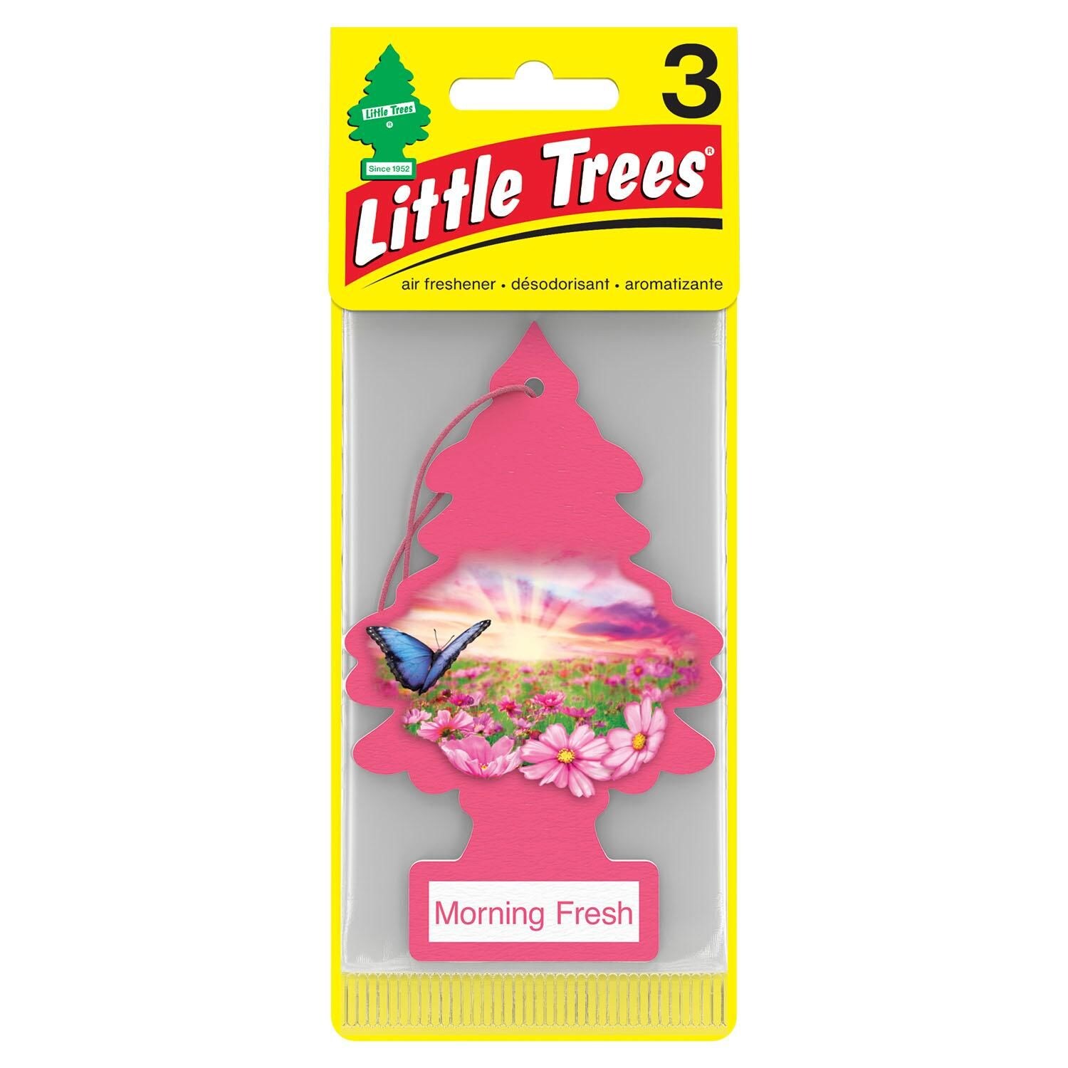 Little Trees Hanging Air Freshener Morning Fresh Scent 3 Piece