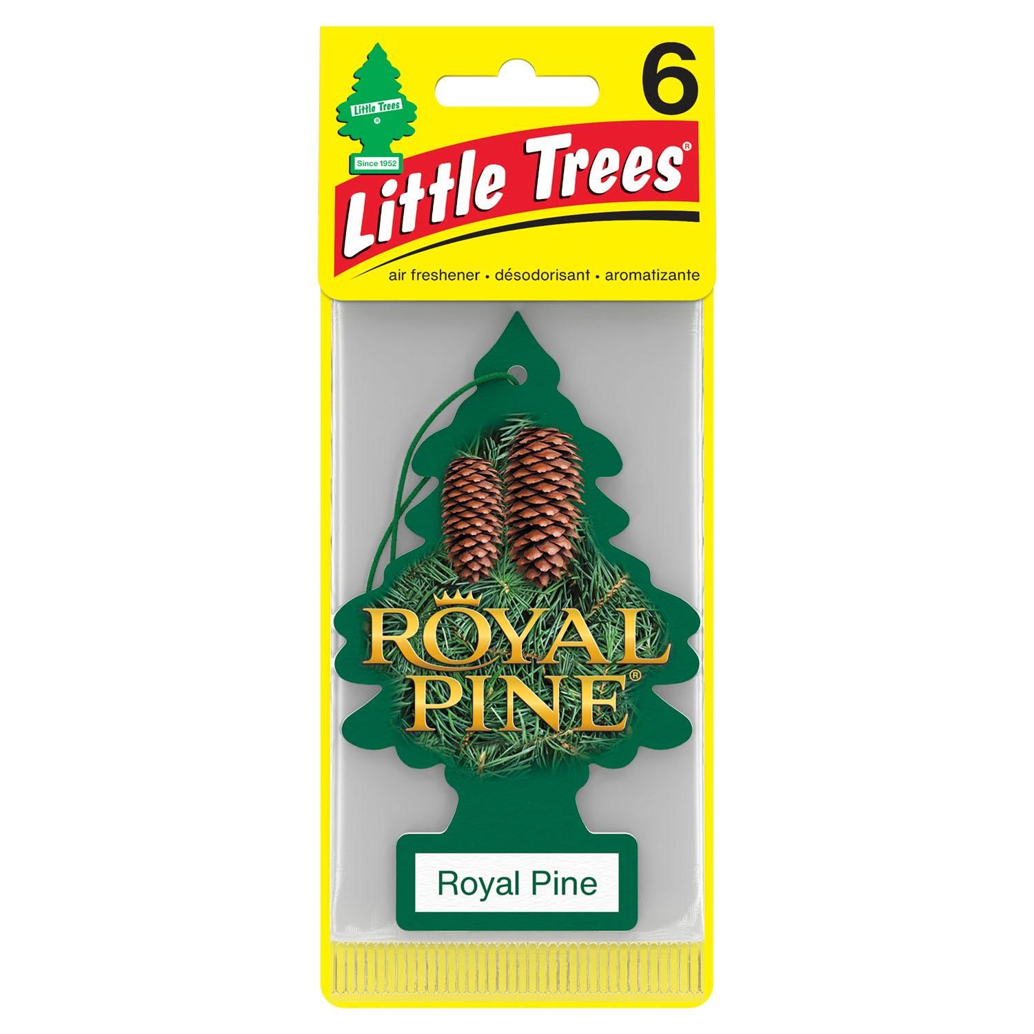 Little Trees Hanging Air Freshener Royal Pine Scent 6 Piece