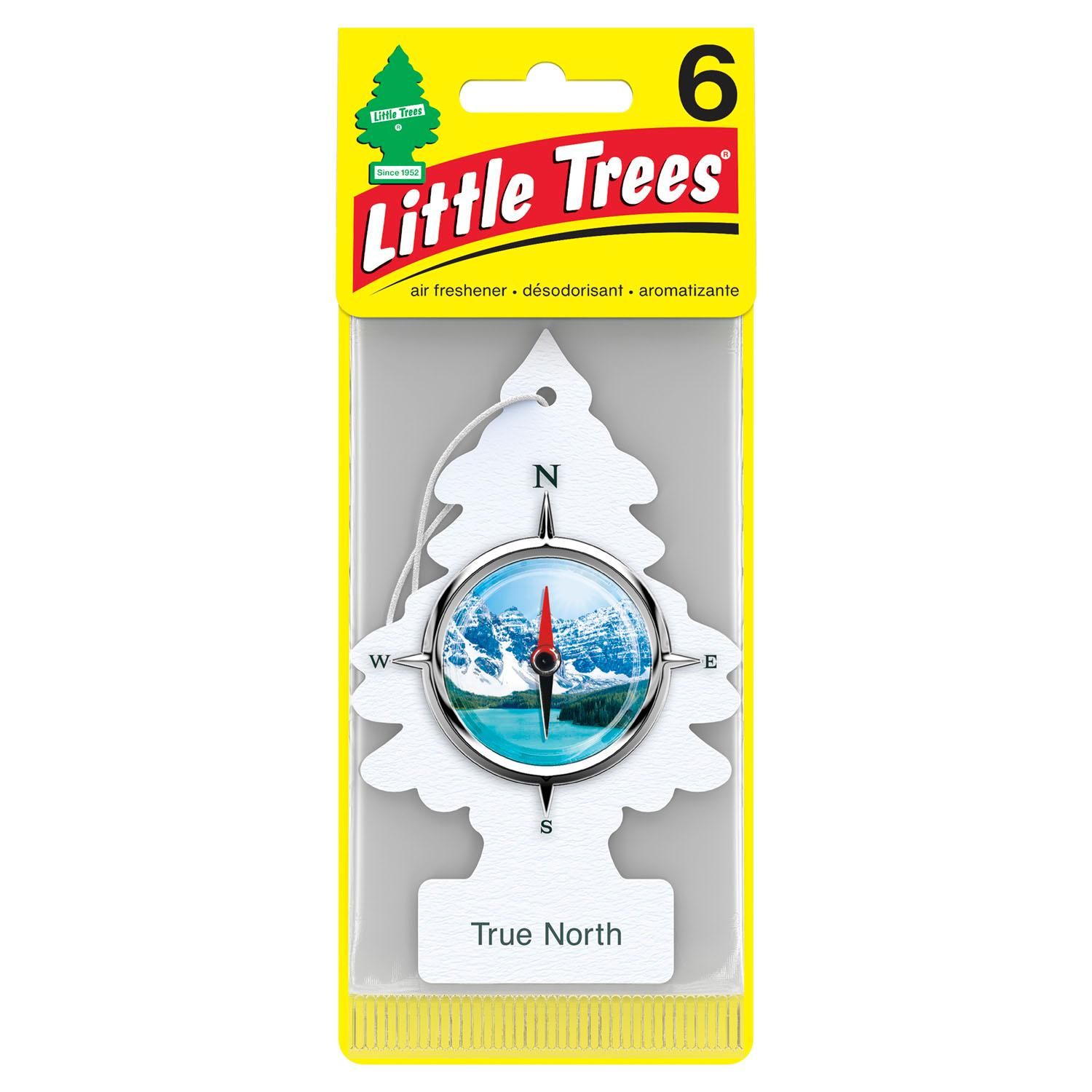 LITTLE TREES True North Scent Paper Air Freshener 6 Pack