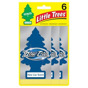 Little Trees New Car Scent Hanging Air Freshener 6 Pack